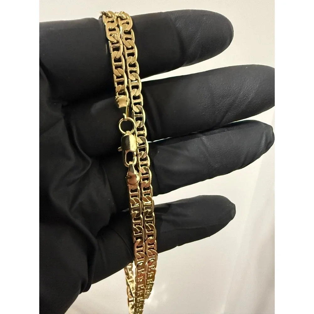 mariner gold layered 24 inch 5 mm lobster clasp